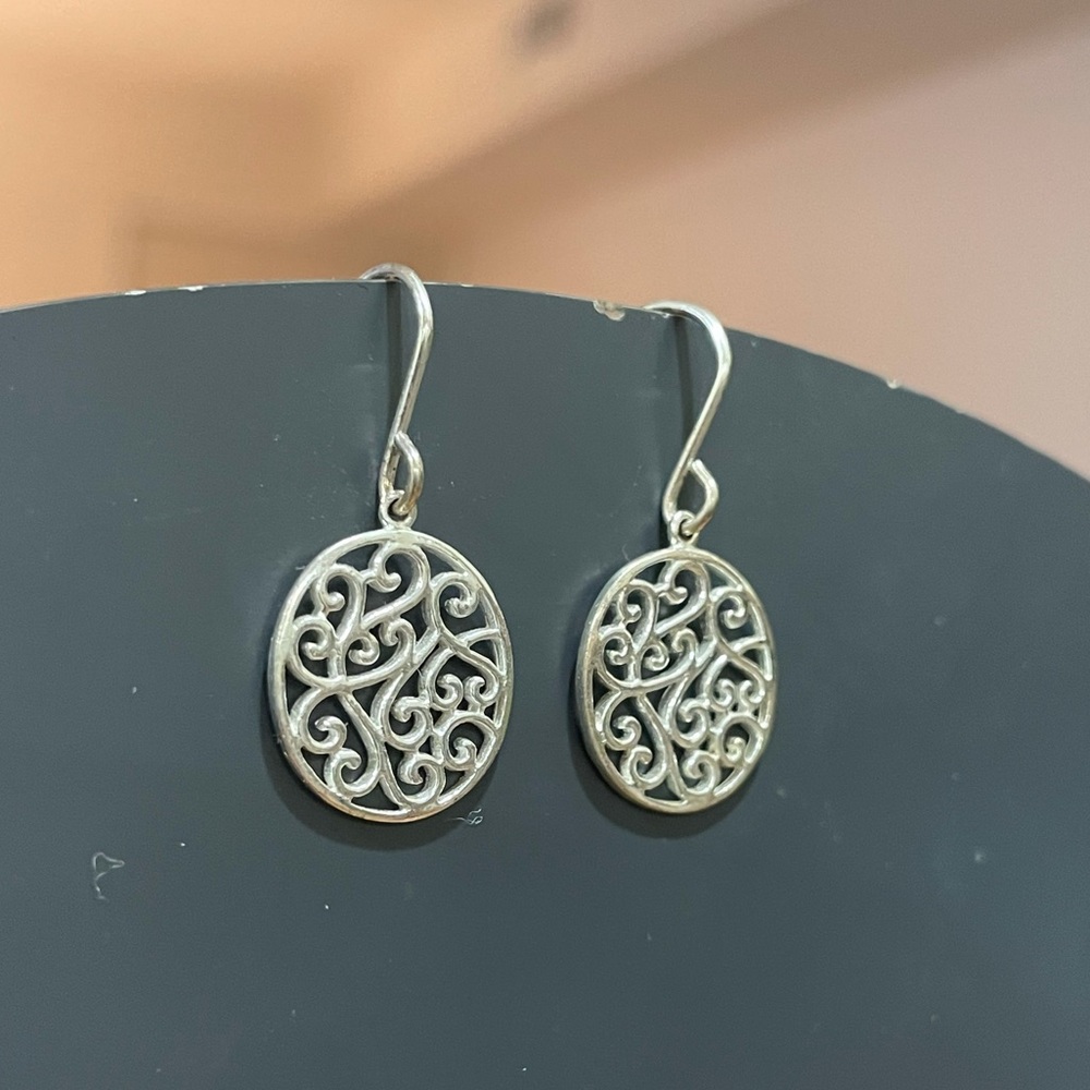 Sterling silver dangle earrings